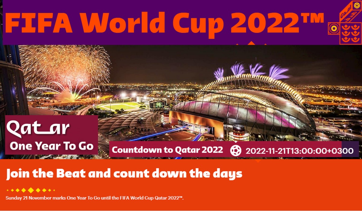 Join the Beat and 'One Year To Go' Countdown to FIFA World Cup Qatar 2022